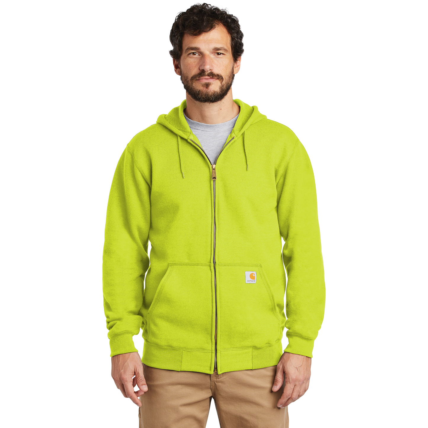 IB2528 Midweight Hooded Zip-Front Sweatshirt