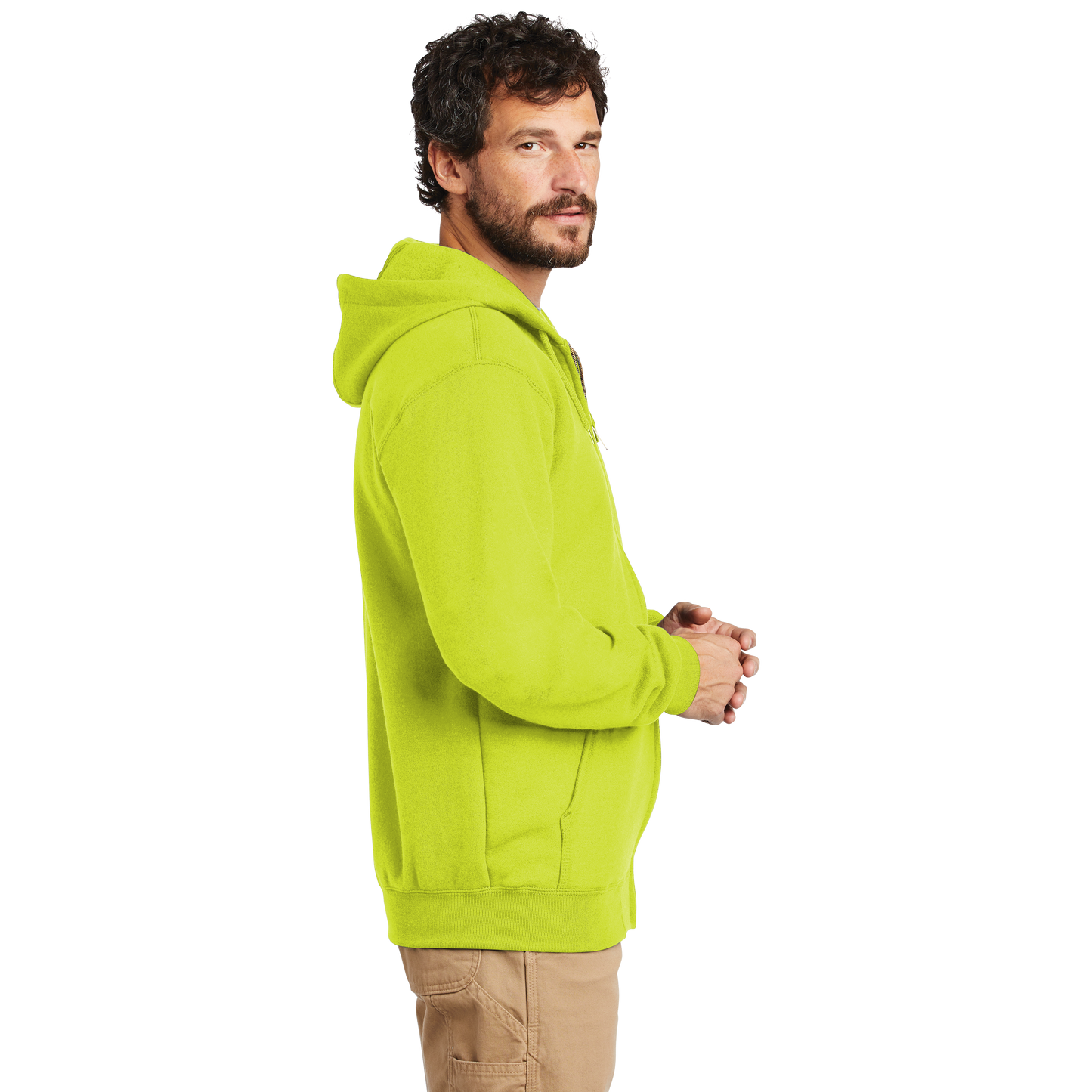 IB2528 Midweight Hooded Zip-Front Sweatshirt