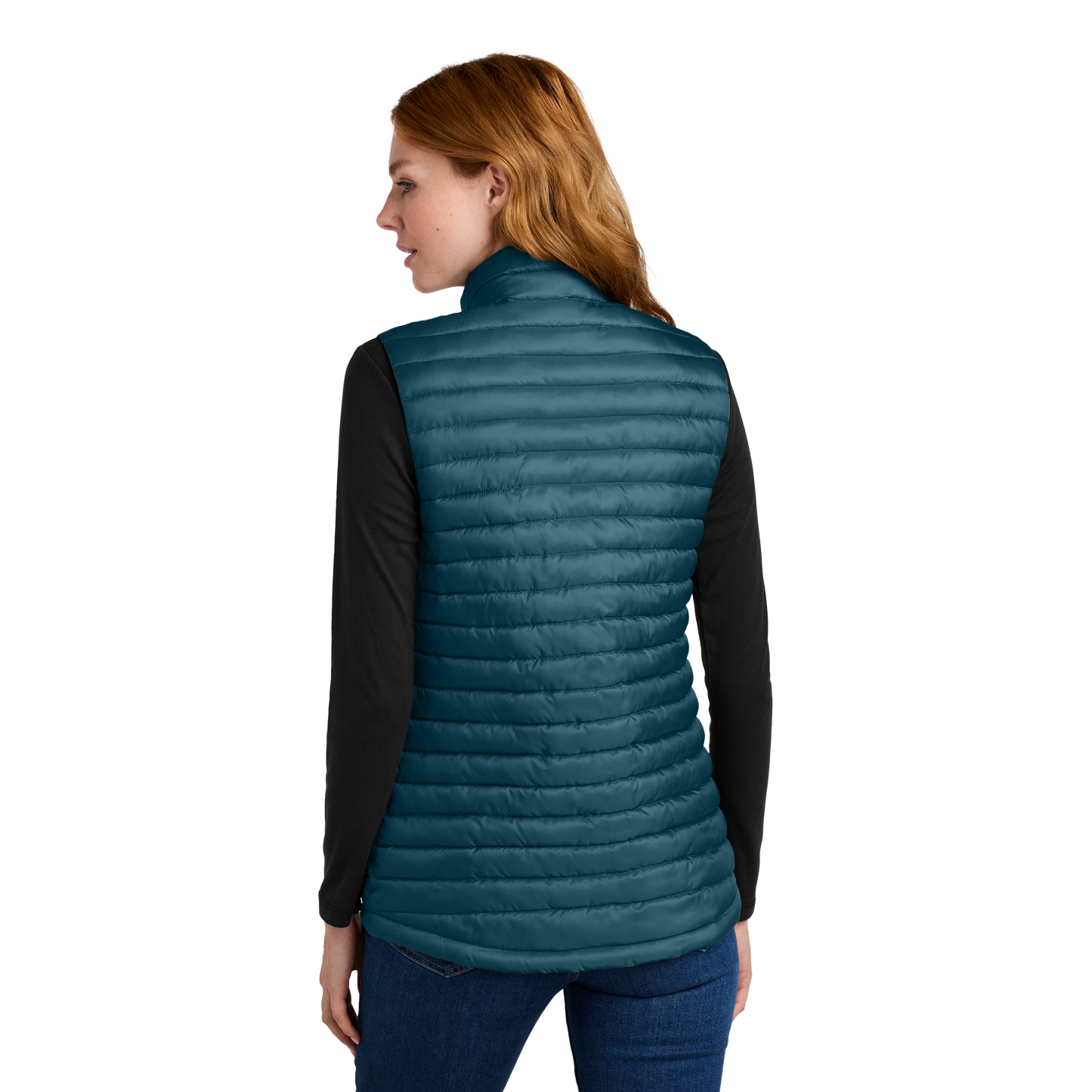 IB2418W Ladies Packable Quilted Vest