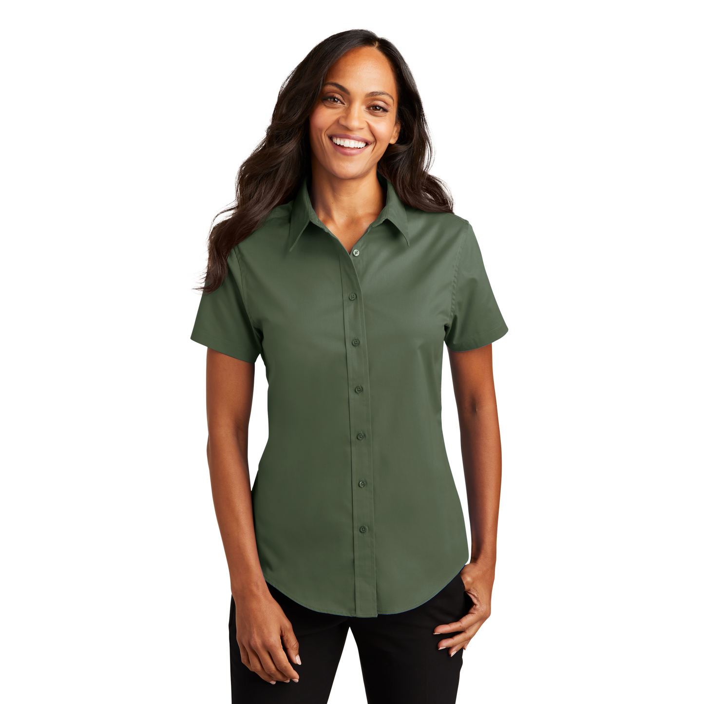 IB1402WSS Ladies Easy Care Short Sleeve Shirt