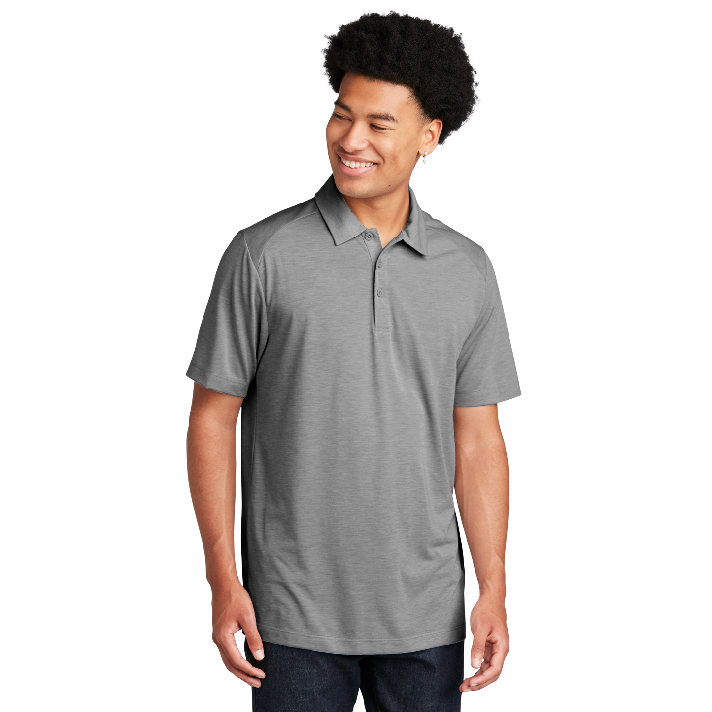 IB2516M PosiCharge Tri-Blend Wicking Polo