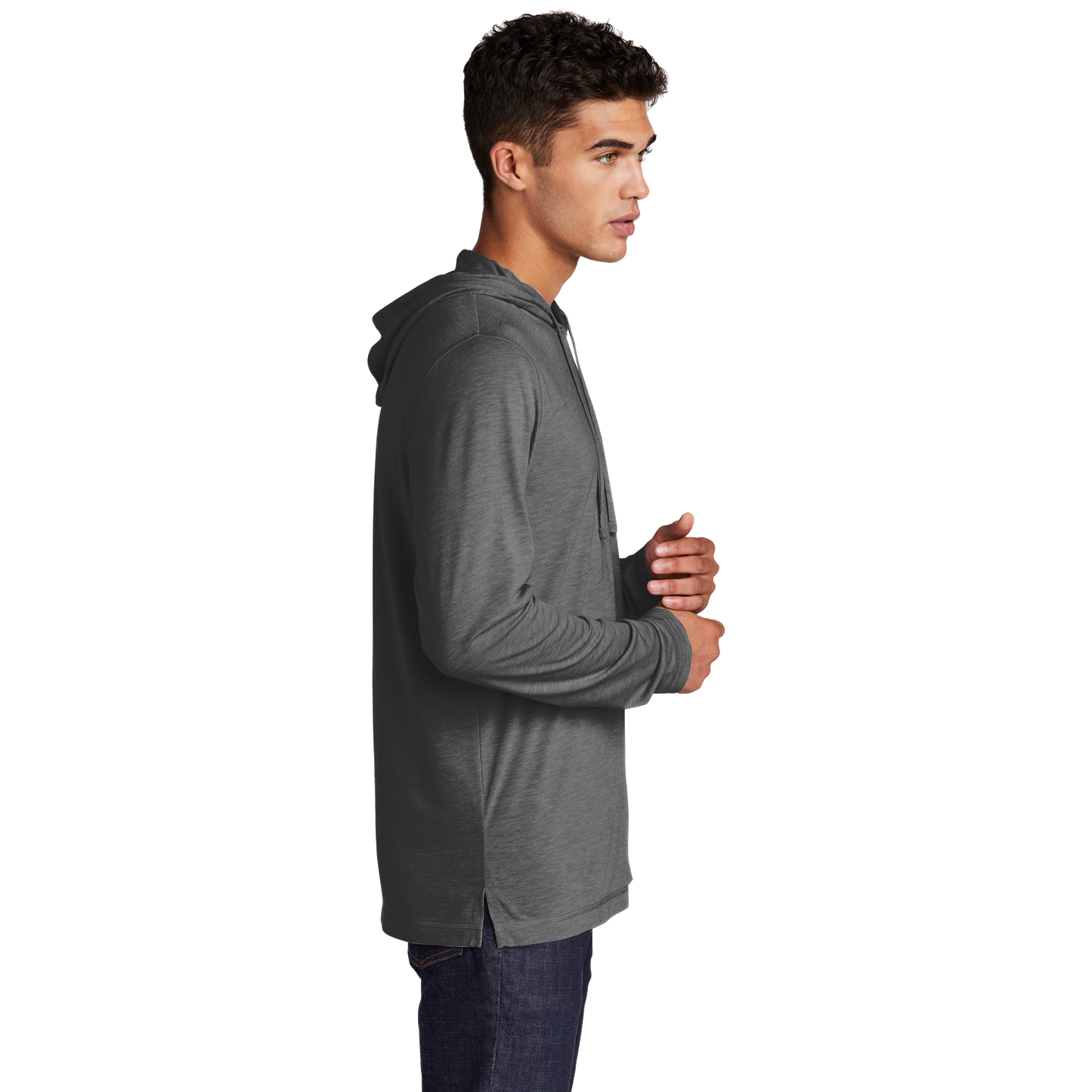 IB2602M Tri-Blend Wicking Long Sleeve Hoodie