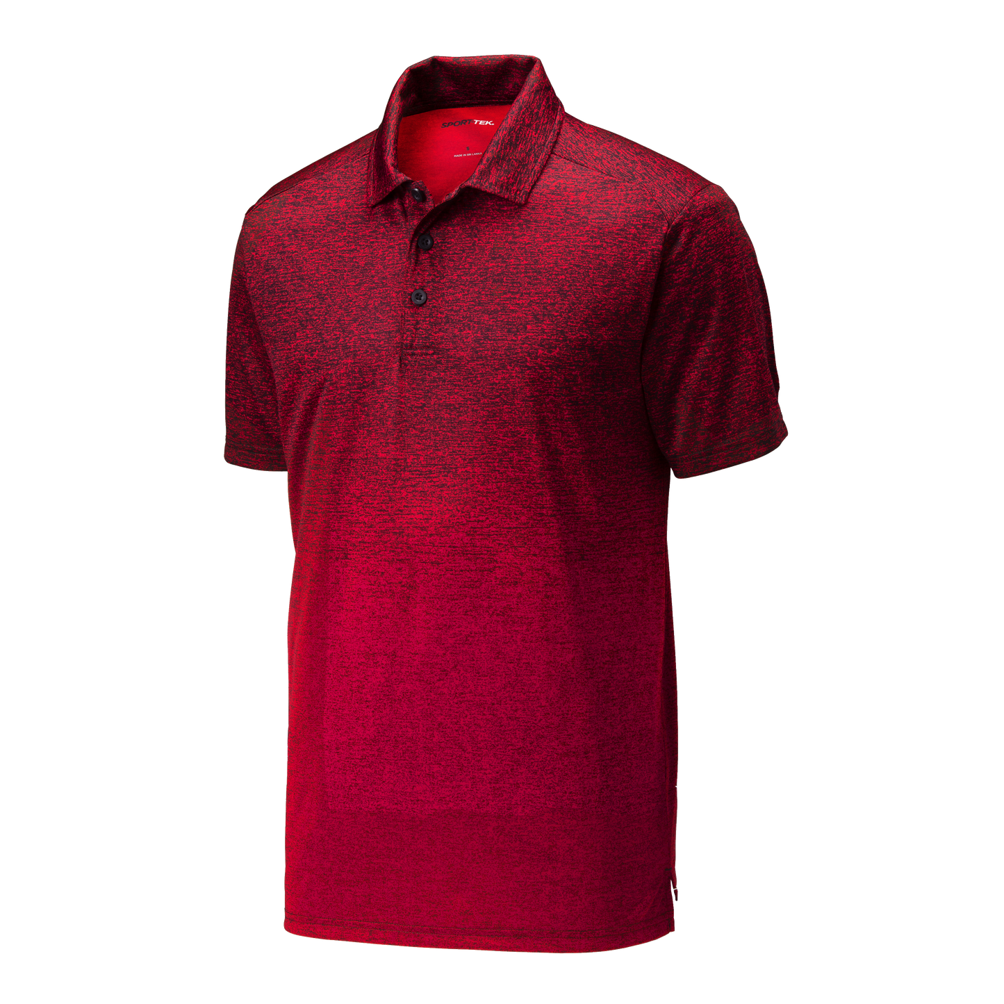 IB1909 Mens Ombre Heather Polo