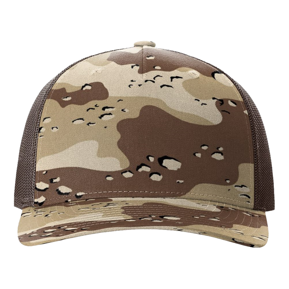 IB2415 Five-Panel Printed Trucker Cap