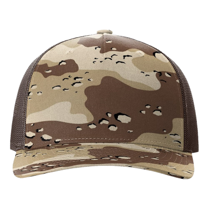 IB2415 Five-Panel Printed Trucker Cap