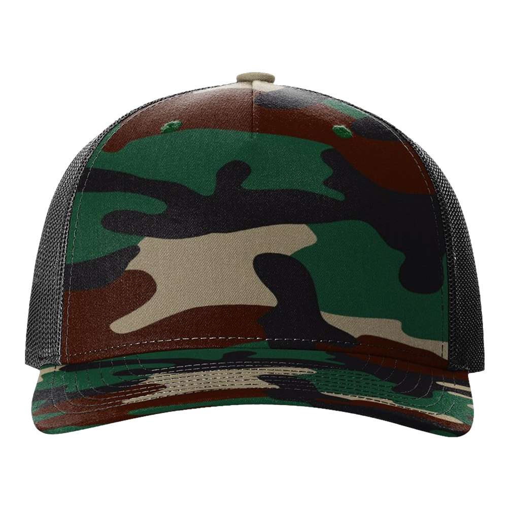 IB2415 Five-Panel Printed Trucker Cap