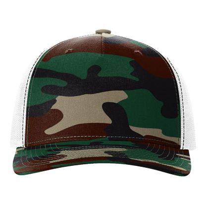 IB2415 Five-Panel Printed Trucker Cap