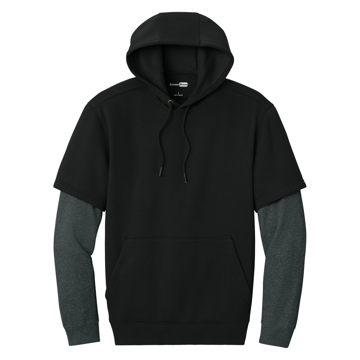 IB2605  Tough Fleece Layered Hoodie
