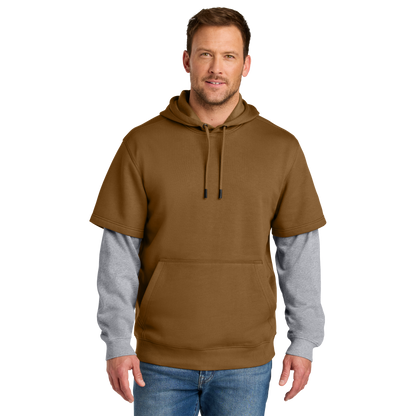 IB2605  Tough Fleece Layered Hoodie
