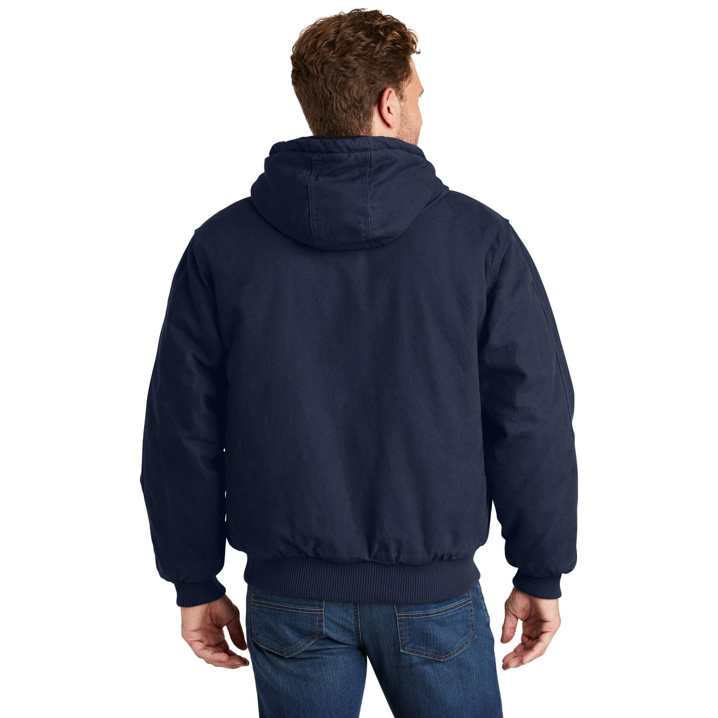 IB1502 Washed Duck Cloth Insulated Hooded Work Jacket