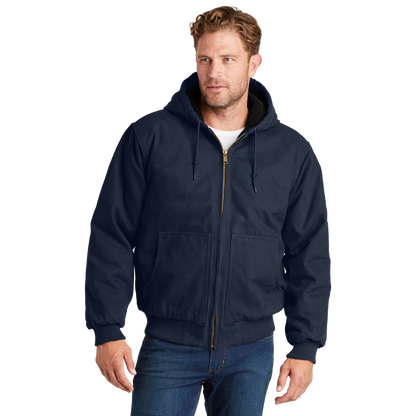 IB1502 Washed Duck Cloth Insulated Hooded Work Jacket