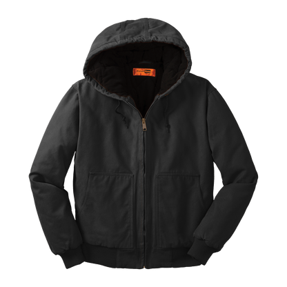 IB1502 Washed Duck Cloth Insulated Hooded Work Jacket