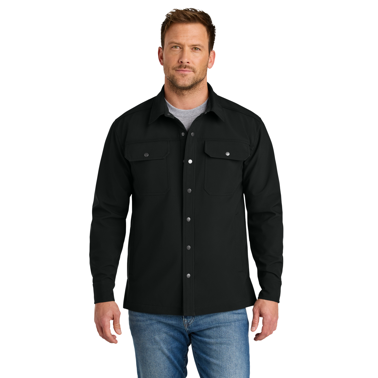 IB2604  Soft Shell Shirt Jacket