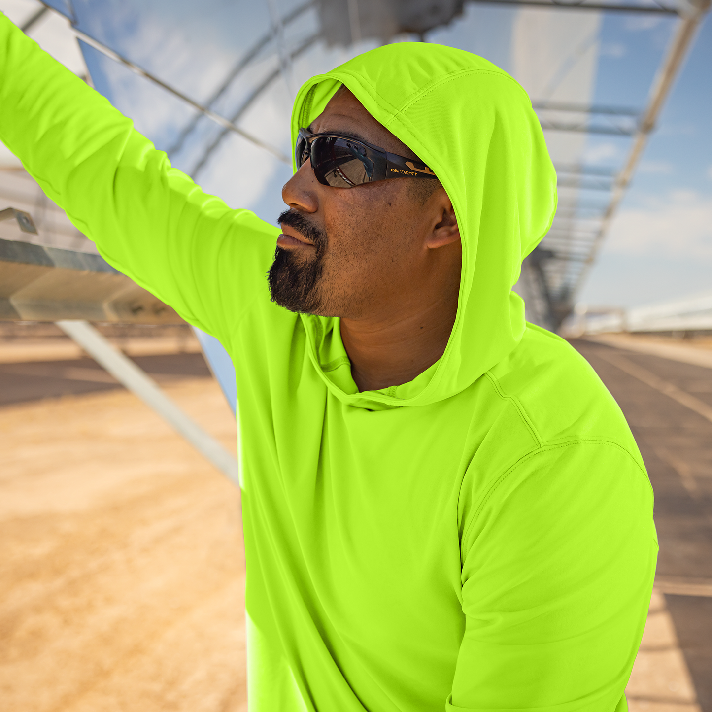 IB2508 Sun Defender Long Sleeve Hooded T-shirt