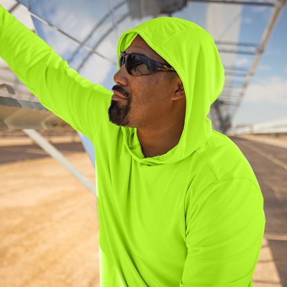 IB2508 Sun Defender Long Sleeve Hooded T-shirt