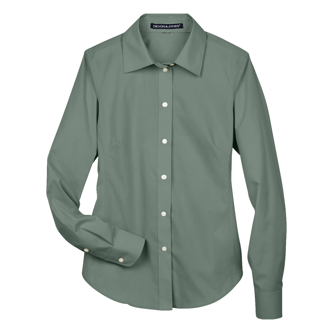 IB1708W Ladies Solid Broadcloth Shirt