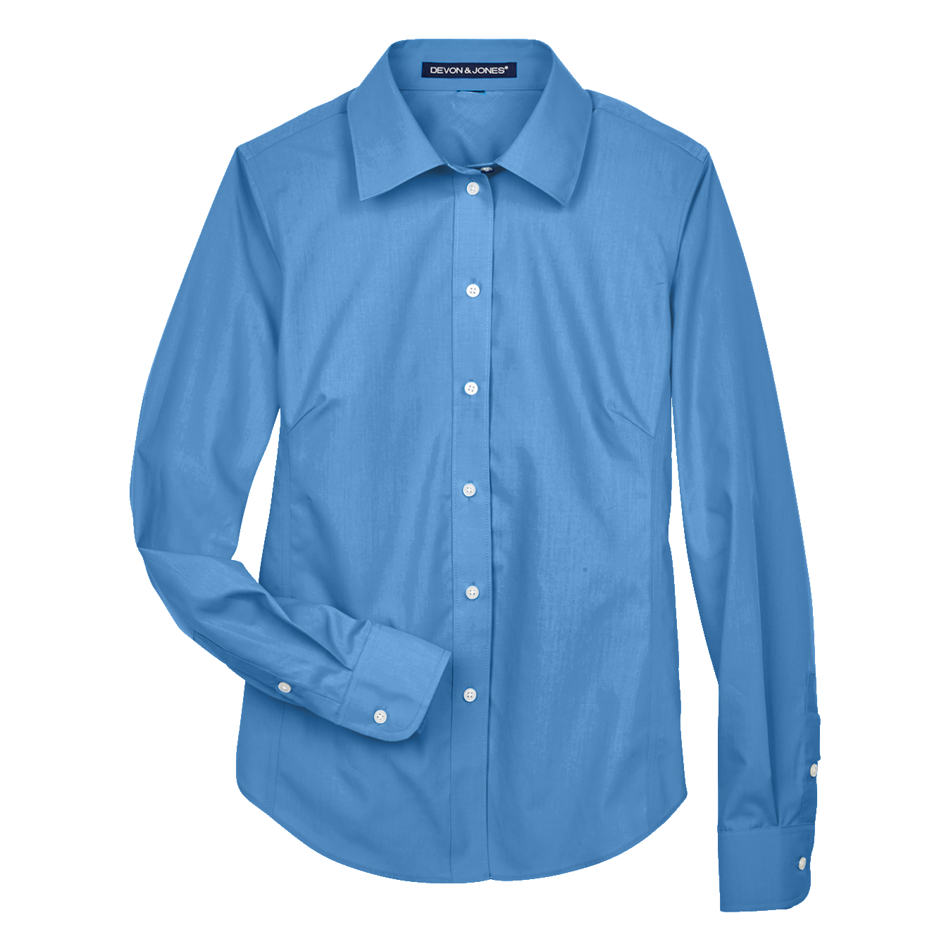 IB1708W Ladies Solid Broadcloth Shirt