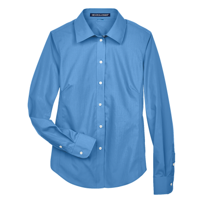 IB1708W Ladies Solid Broadcloth Shirt