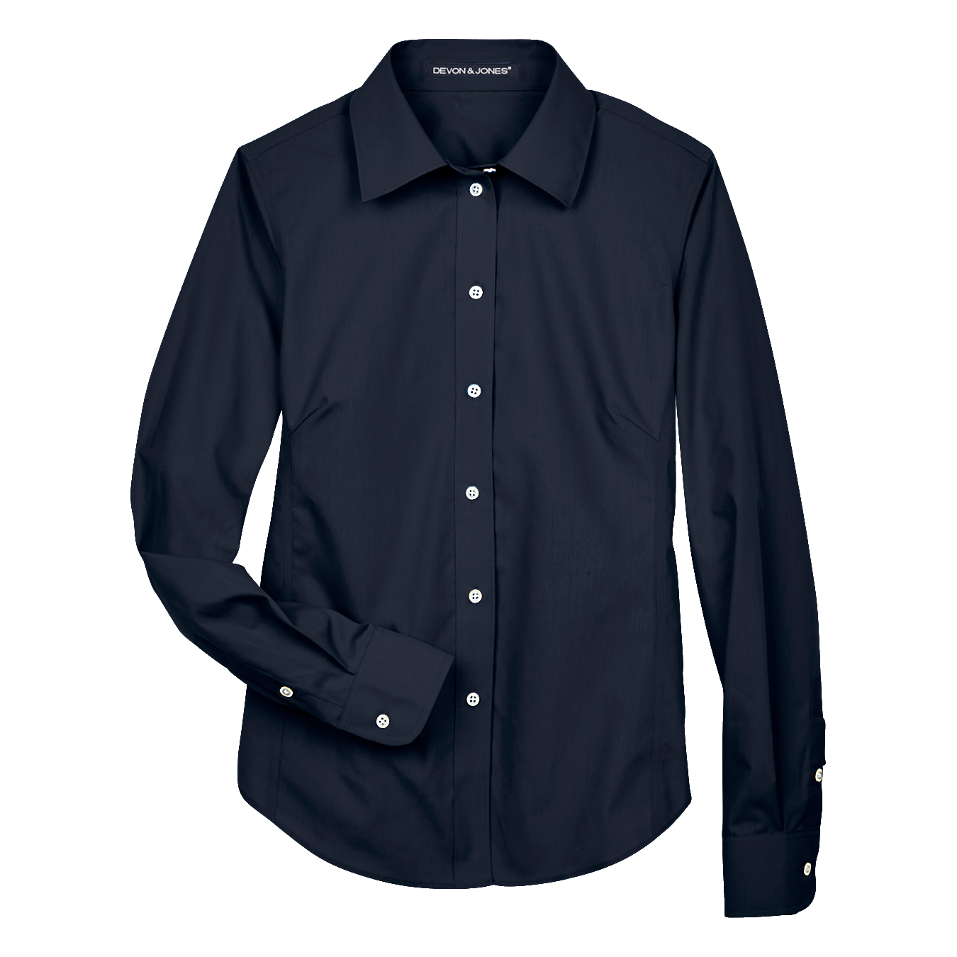 IB1708W Ladies Solid Broadcloth Shirt