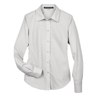 IB1708W Ladies Solid Broadcloth Shirt