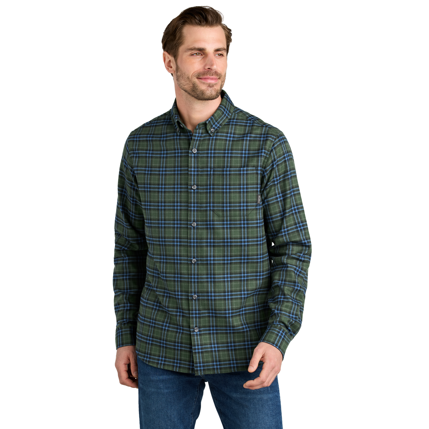 IB2417 Long Sleeve Favorite Flannel Plaid Shirt