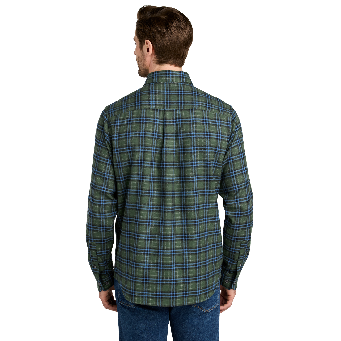 IB2417 Long Sleeve Favorite Flannel Plaid Shirt