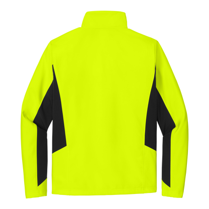 IB1606M Mens Core Colorblock Soft Shell Jacket