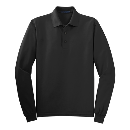 IB1405MLS Mens Silk Touch Long Sleeve Polo