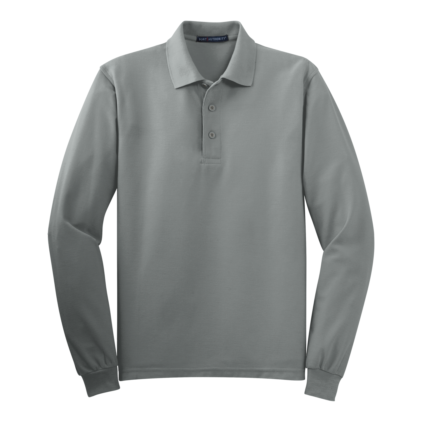 IB1405MLS Mens Silk Touch Long Sleeve Polo