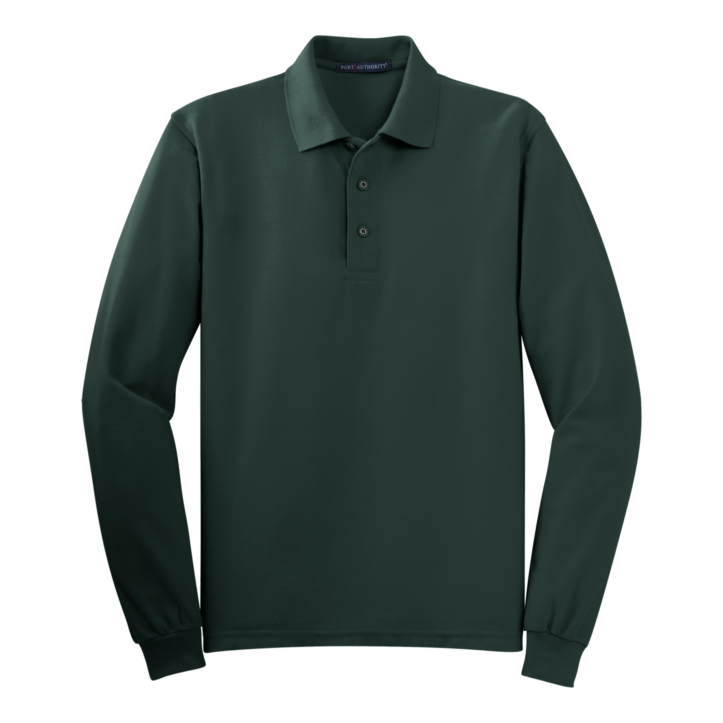 IB1405MLS Mens Silk Touch Long Sleeve Polo