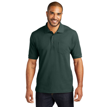 IB1405MP Mens Pocket Silk Touch Short Sleeve Polo