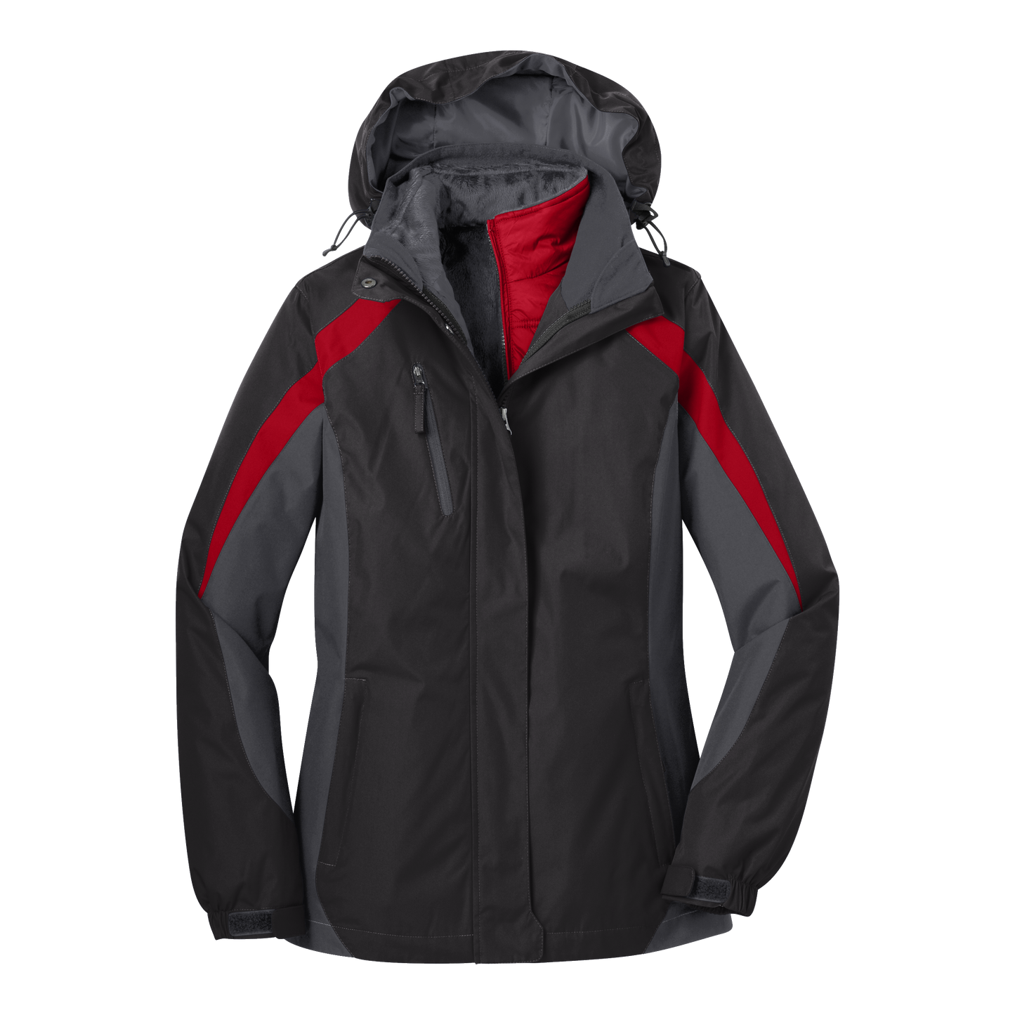 IB1605W Ladies Colorblock 3-in-1 Jacket