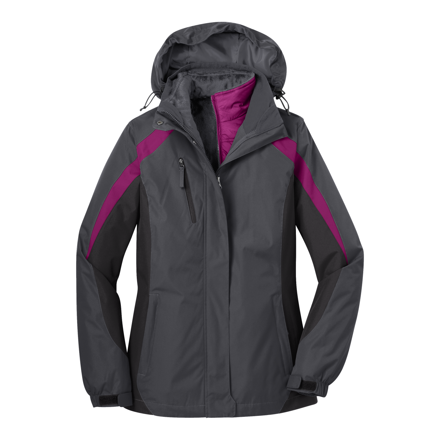 IB1605W Ladies Colorblock 3-in-1 Jacket