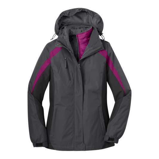 IB1605W Ladies Colorblock 3-in-1 Jacket