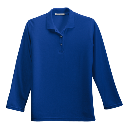 IB1405WLS Ladies Silk Touch Long Sleeve Polo