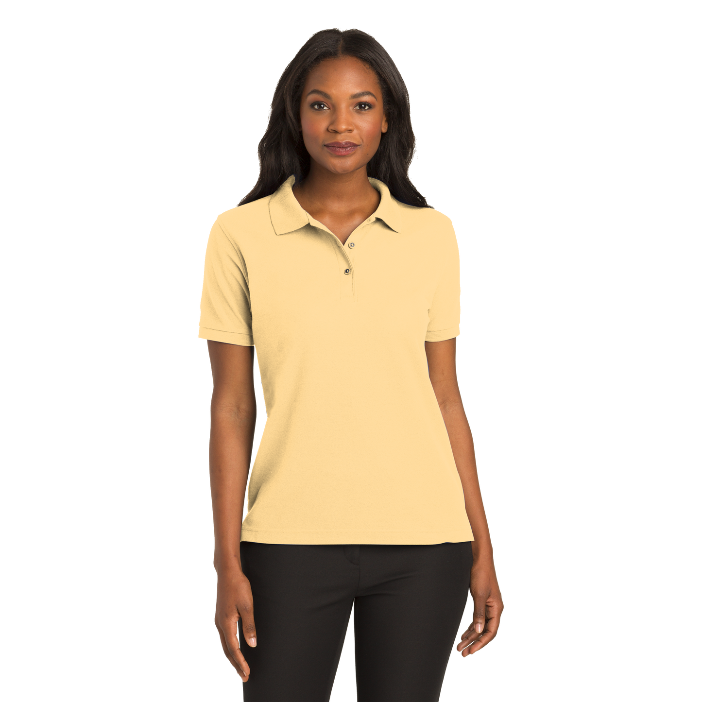 IB1405W Ladies Silk Touch Short Sleeve Polo