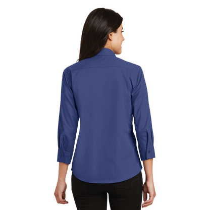 IB1402W34 Ladies Easy Care 3/4 Sleeve Shirt