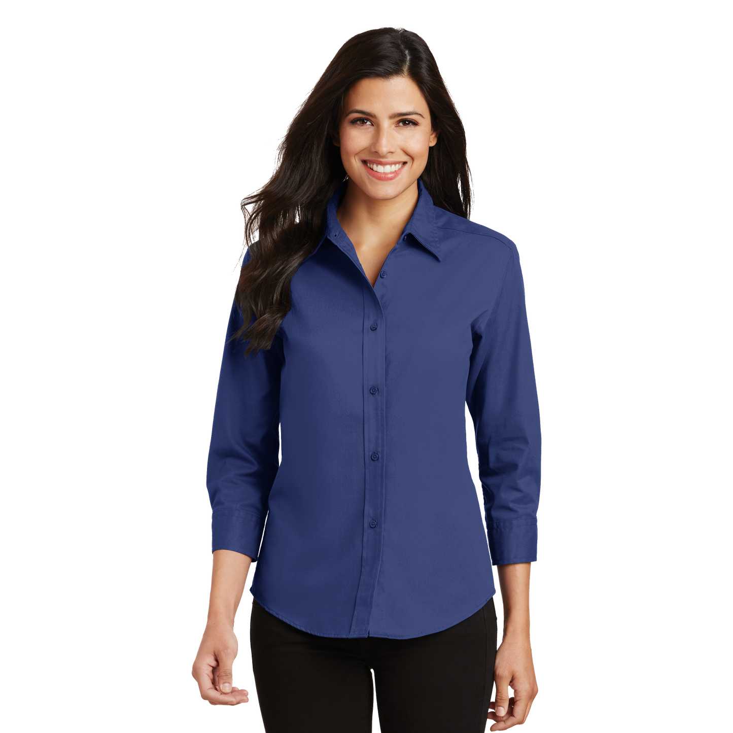 IB1402W34 Ladies Easy Care 3/4 Sleeve Shirt