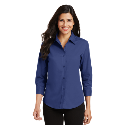 IB1402W34 Ladies Easy Care 3/4 Sleeve Shirt