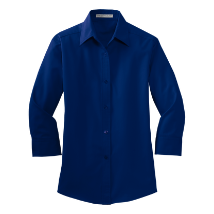 IB1402W34 Ladies Easy Care 3/4 Sleeve Shirt