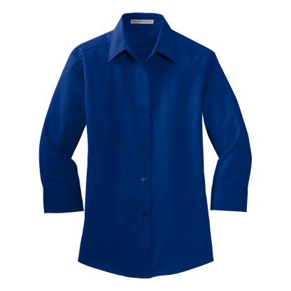 IB1402W34 Ladies Easy Care 3/4 Sleeve Shirt