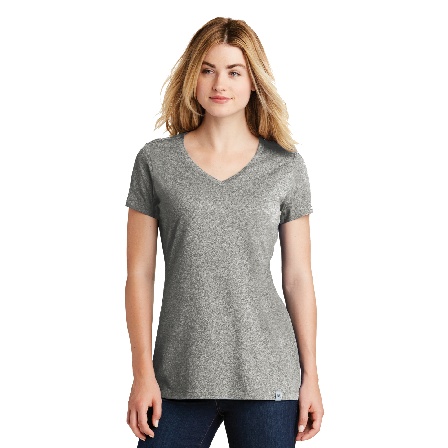 IB2406W  Ladies Heritage  Blend Short Sleeve V-Neck Tee