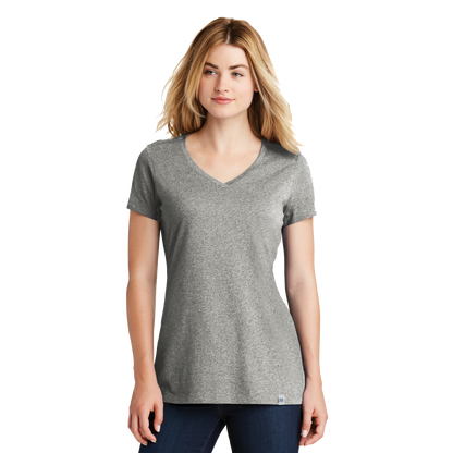 IB2406W  Ladies Heritage  Blend Short Sleeve V-Neck Tee