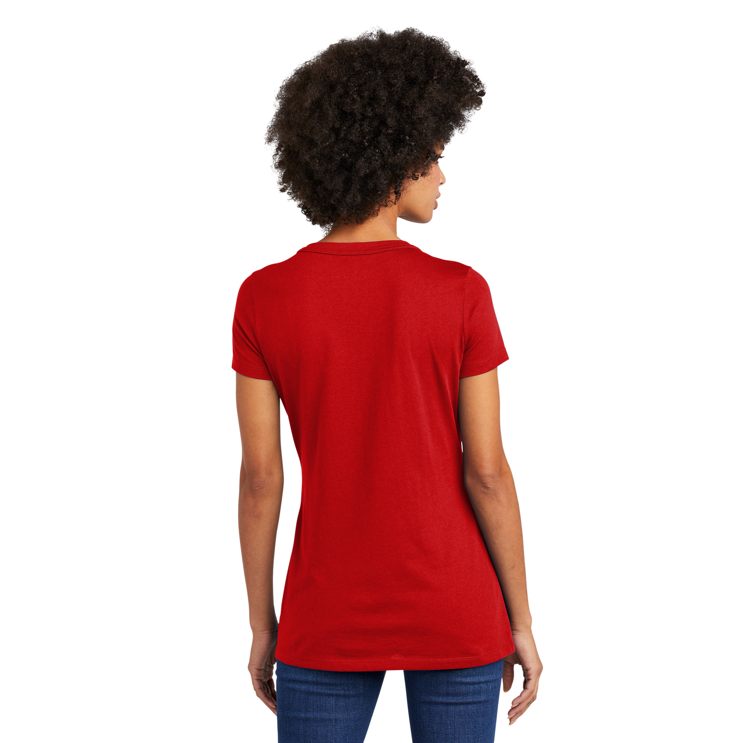 IB2406W  Ladies Heritage  Blend Short Sleeve V-Neck Tee