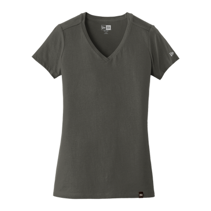 IB2406W  Ladies Heritage  Blend Short Sleeve V-Neck Tee