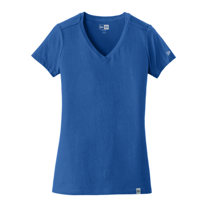 IB2406W  Ladies Heritage  Blend Short Sleeve V-Neck Tee