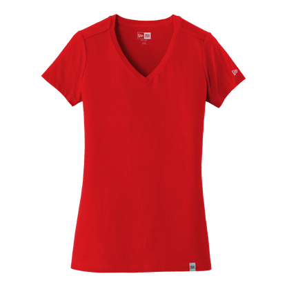 IB2406W  Ladies Heritage  Blend Short Sleeve V-Neck Tee