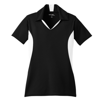 IB1706W Ladies Side Blocked Mircopique Polo