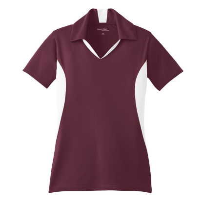 IB1706W Ladies Side Blocked Mircopique Polo