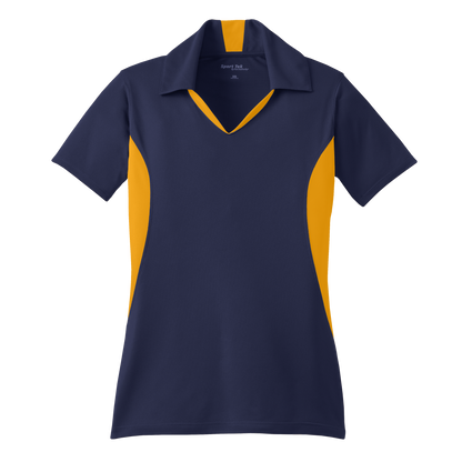 IB1706W Ladies Side Blocked Mircopique Polo